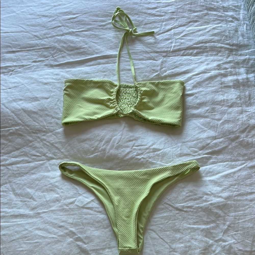 ✨ STONE FOX SWIM MEADOW TOP & ENKI BOTTOMS IN PALOMA PIQUE